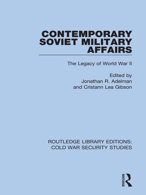 cover image of Contemporary Soviet Military Affairs